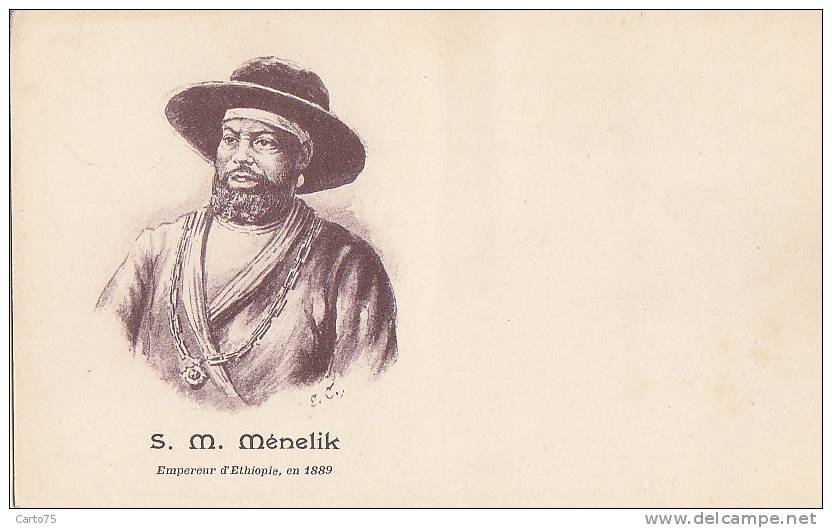 Afrique  - Ethiopie -  Royauté -  Empire - Ménelik