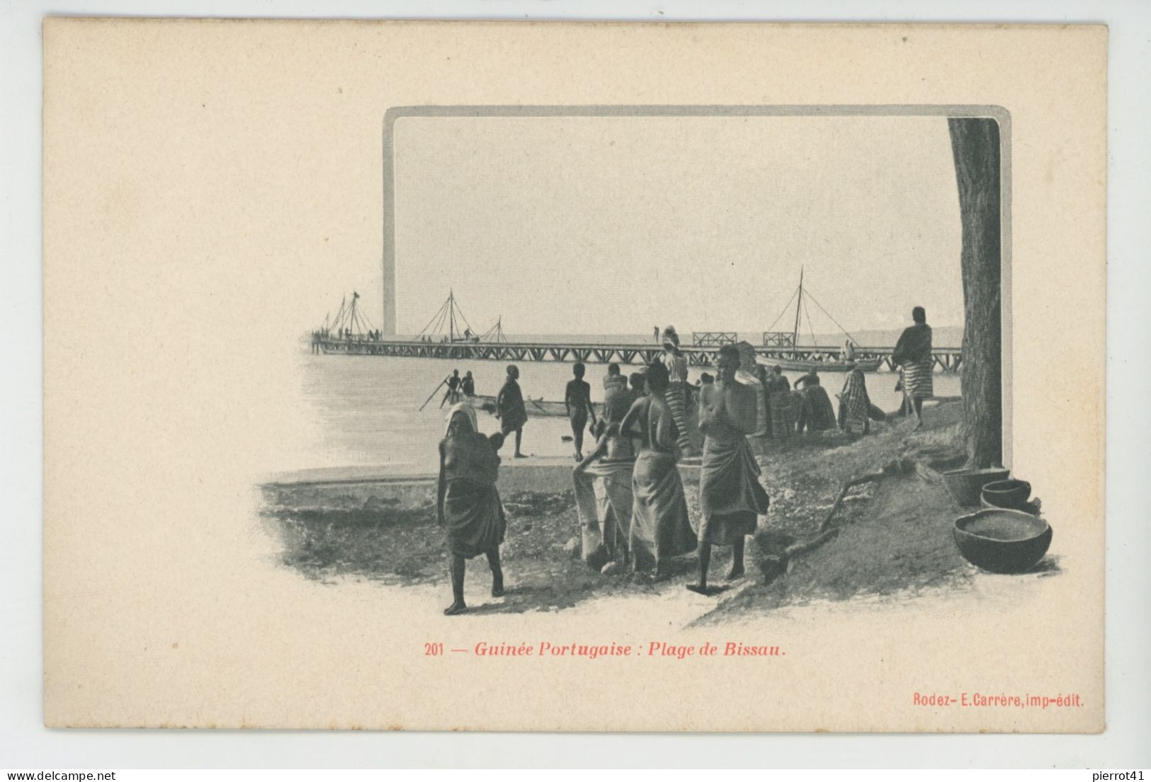 AFRIQUE - GUINEA BISSAU - GUINÉE PORTUGAISE - Plage de Bissau