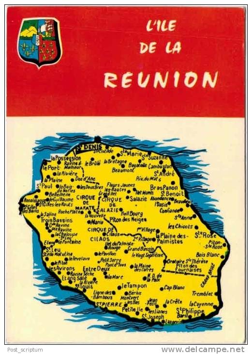 Afrique - La Réunion - représentation cartographique