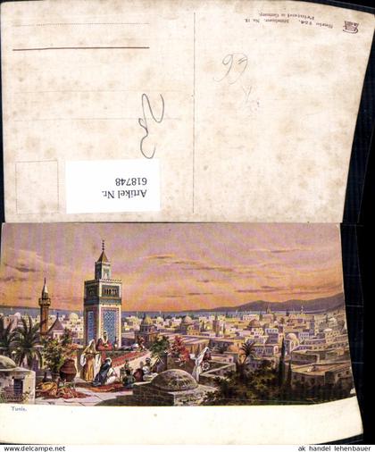 618748,Künstler Ak F. Perlberg Tunis Tunesien