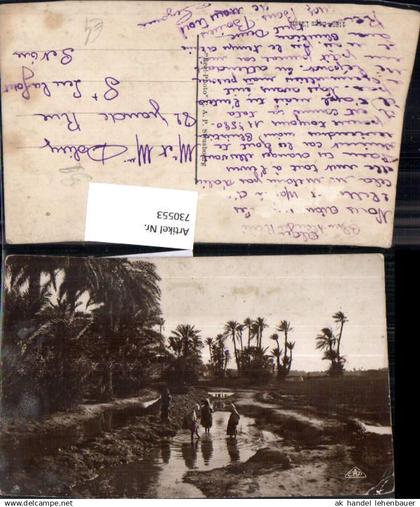 730553 Foto AK Alger Volkstypen Palmen Oase Algerien Algeria