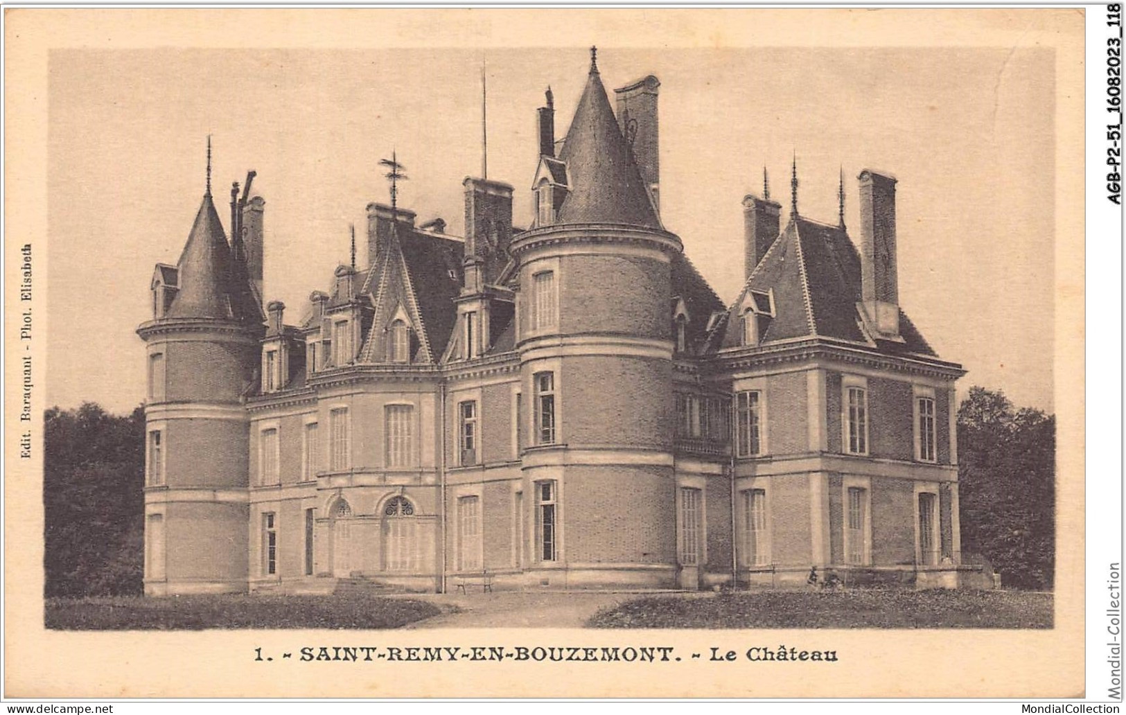 AGBP2-51-0146 - SAINT-REMY-EN-BOUZEMONT - Le chateau