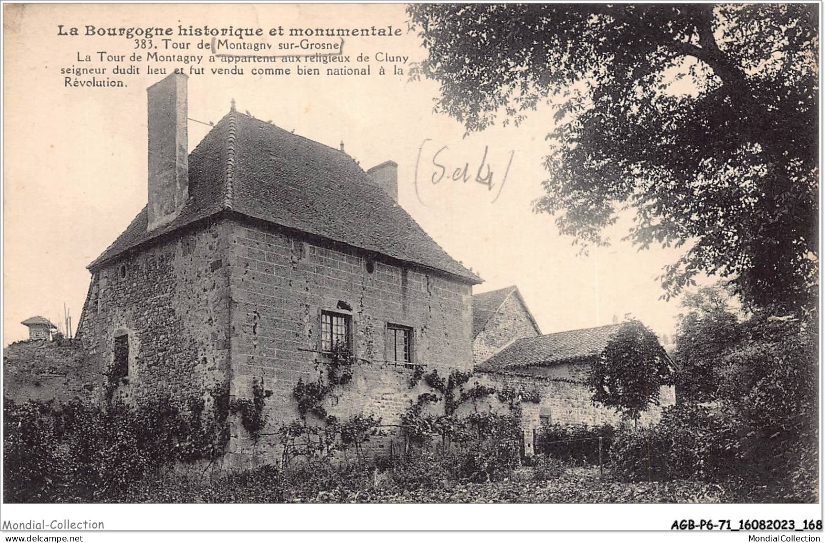 AGBP6-71-0434 - MONTAGNY-SUR-GROSNE - tour de montagny