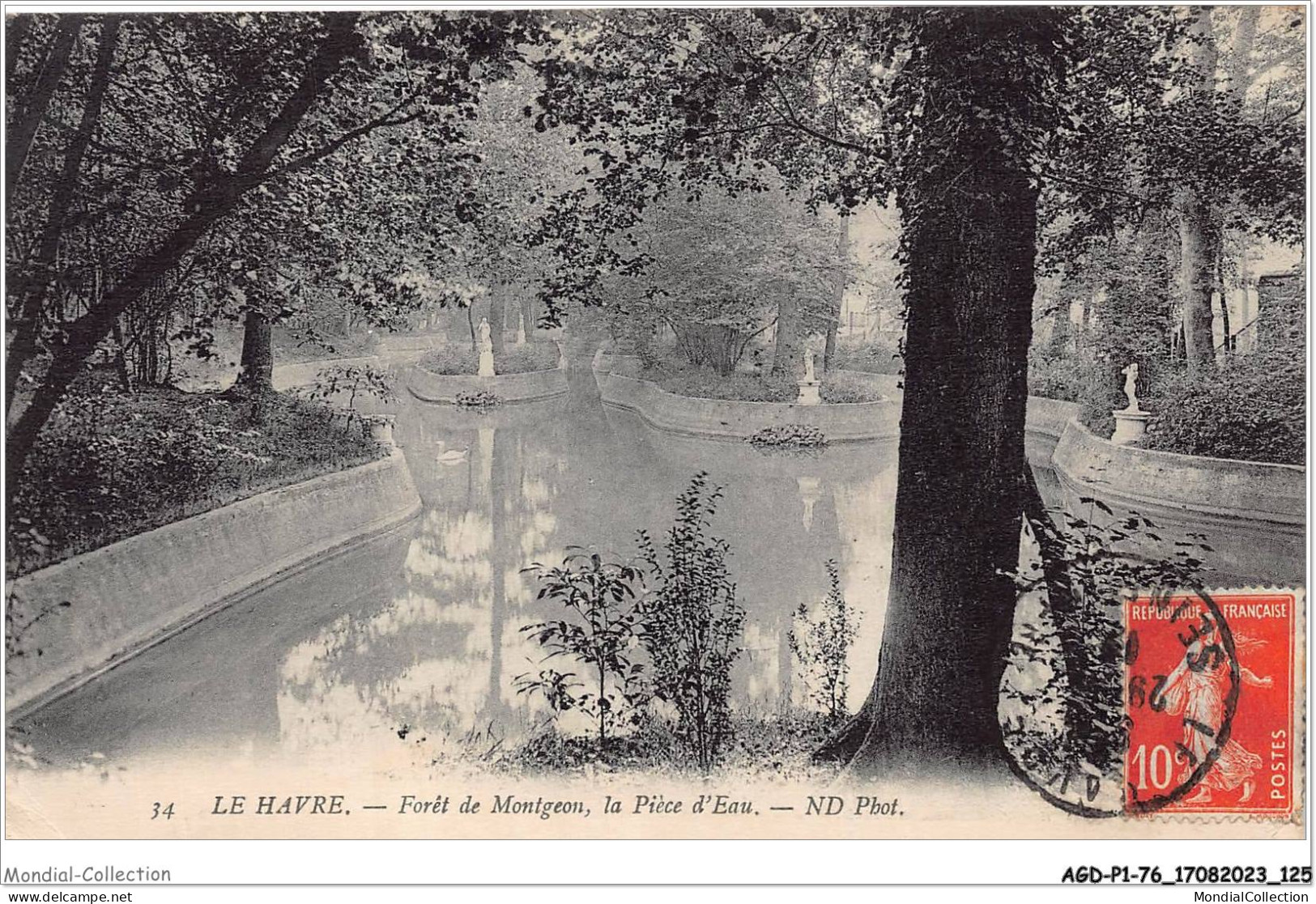 AGDP1-76-0064 - LE HAVRE - Forêt de montgeon - La pièce d'eau