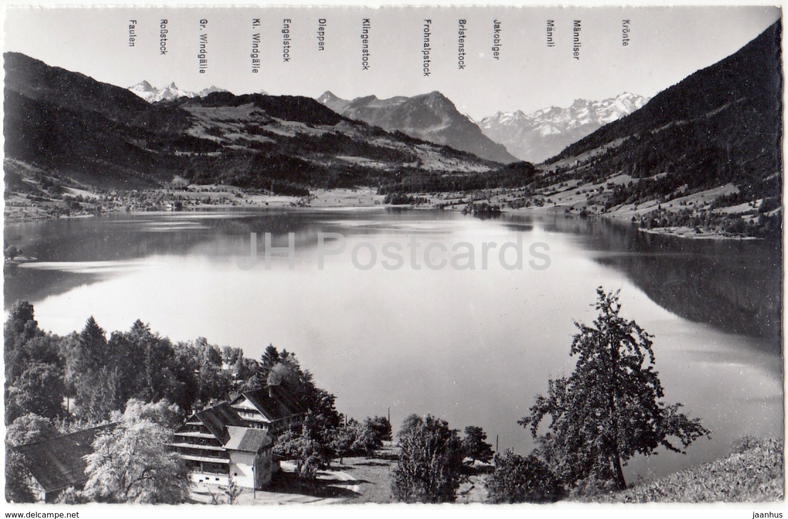 Agerisee mit den Alpen - 233 - Switzerland - 1959 - used