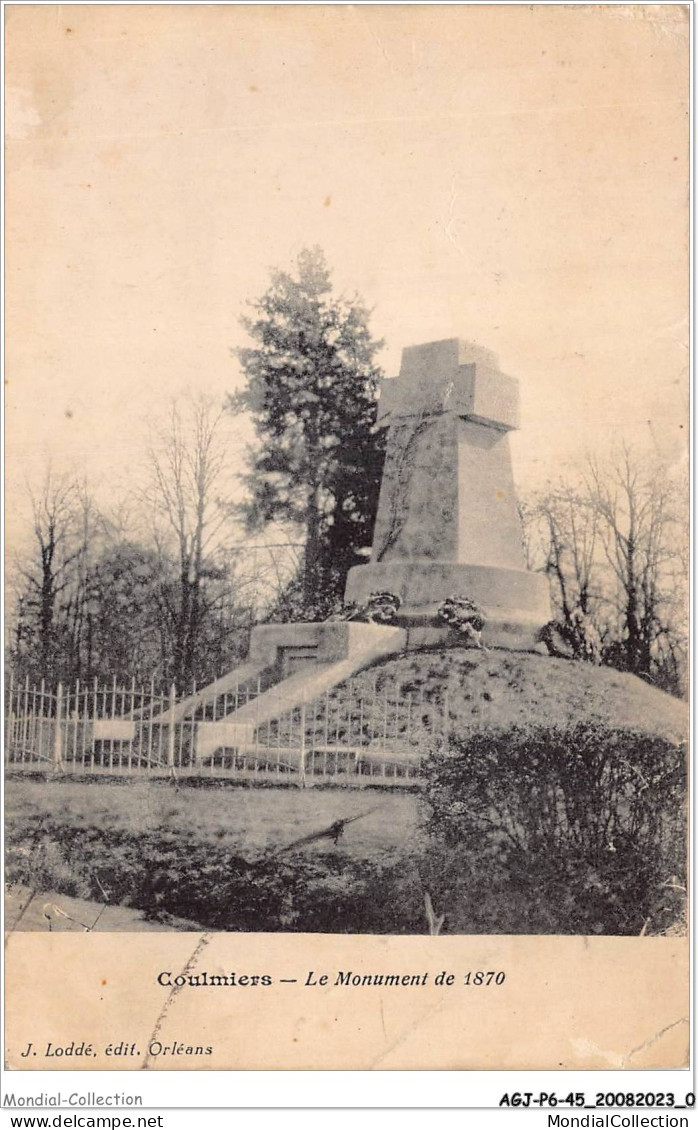 AGJP6-0455-45 - COULMIERS - Le monument de 1870
