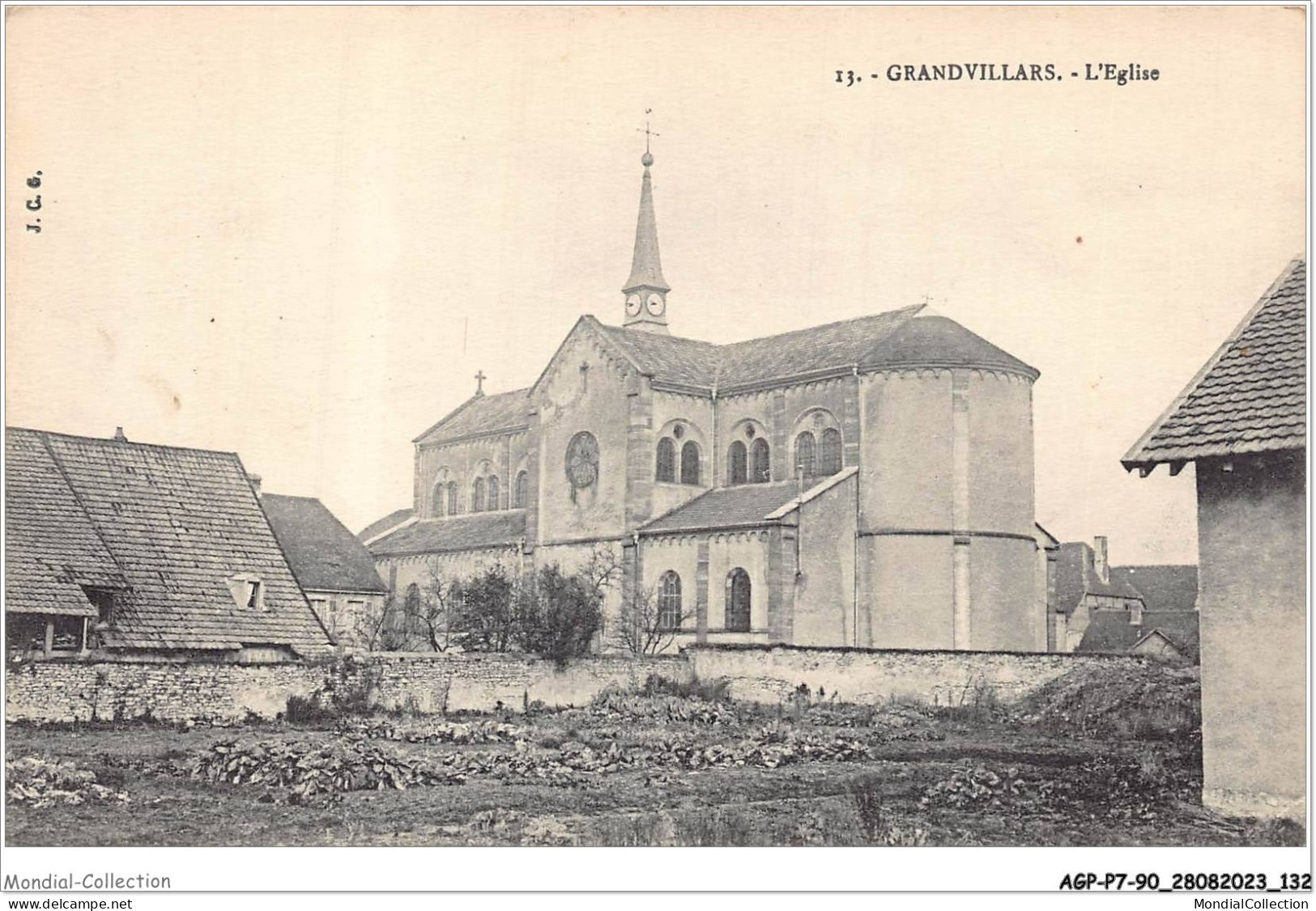 AGPP7-0662-90 - GRANDVILLARS - l'église