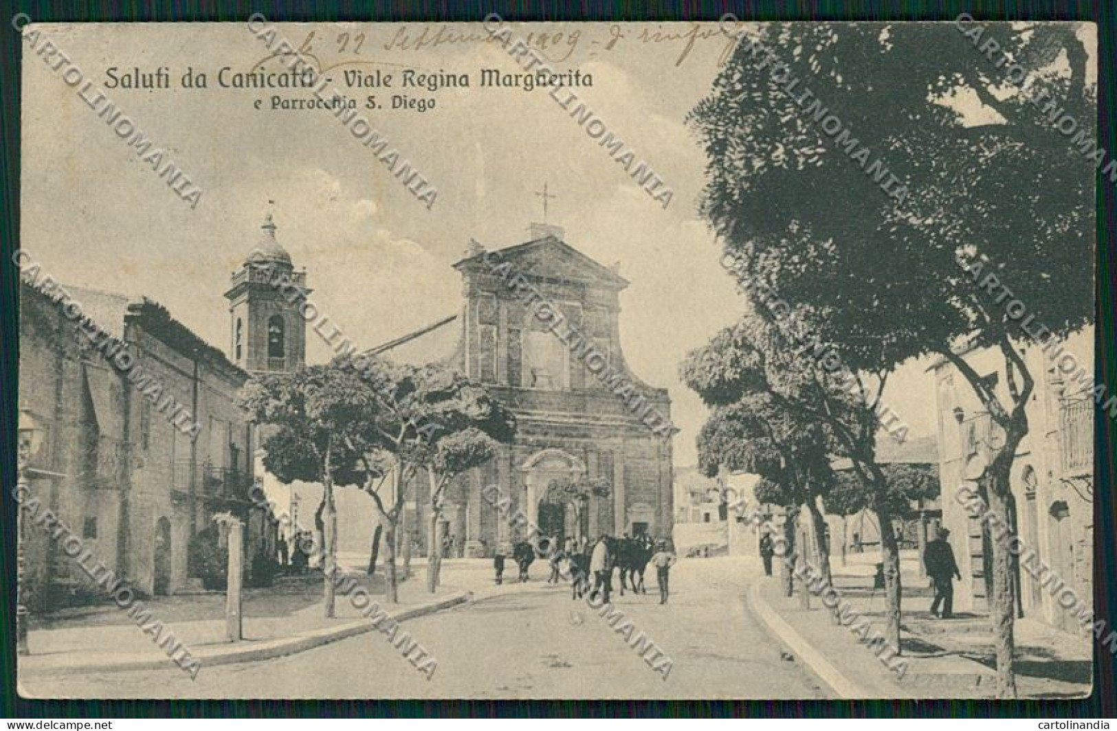 Agrigento Canicattì cartolina QK4851