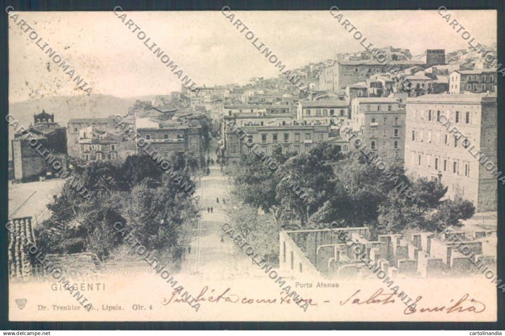Agrigento Girgenti cartolina ZG0034