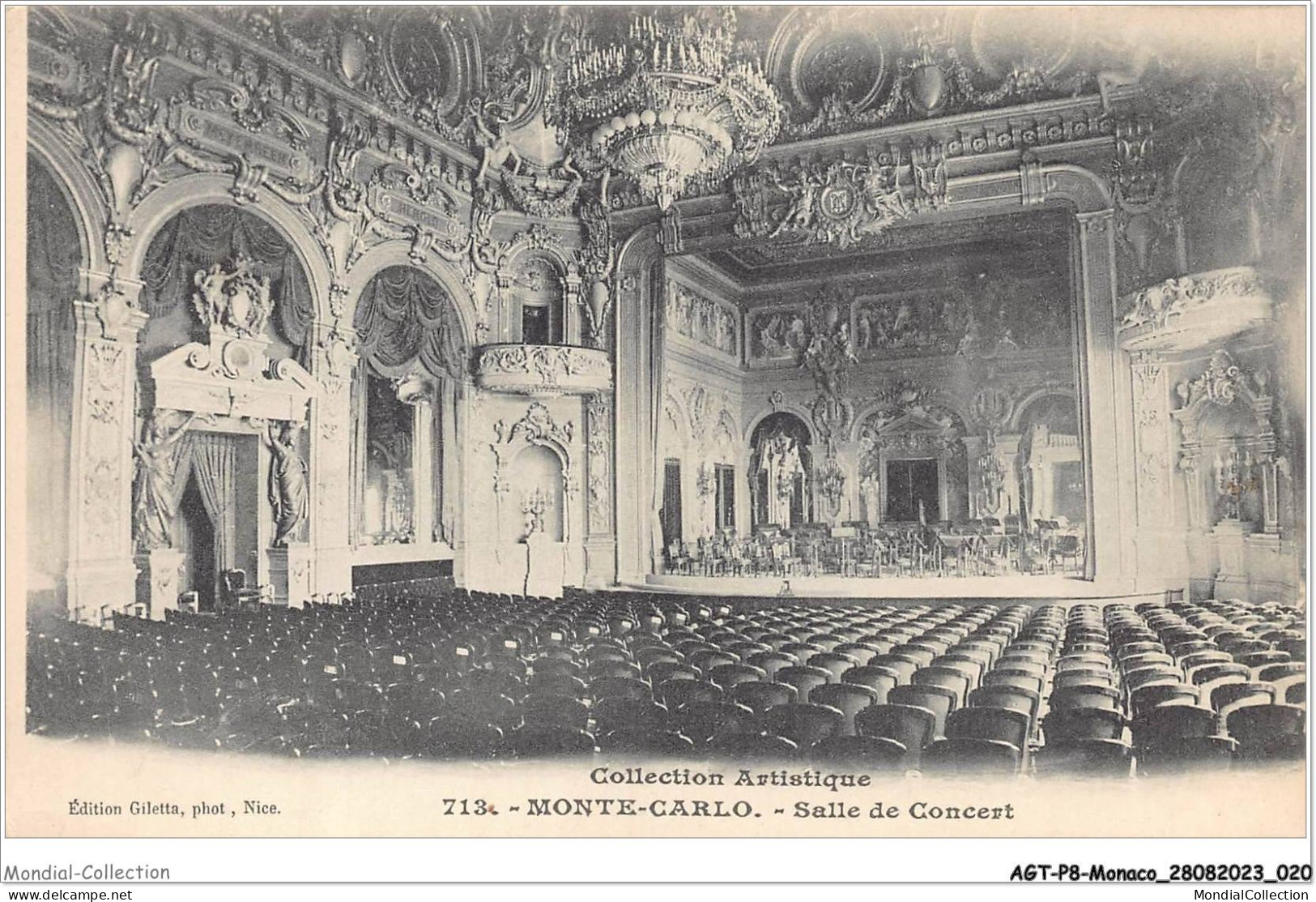 AGTP8-0555-MONACO - collections artistiques- mont-carlo - salle de concert