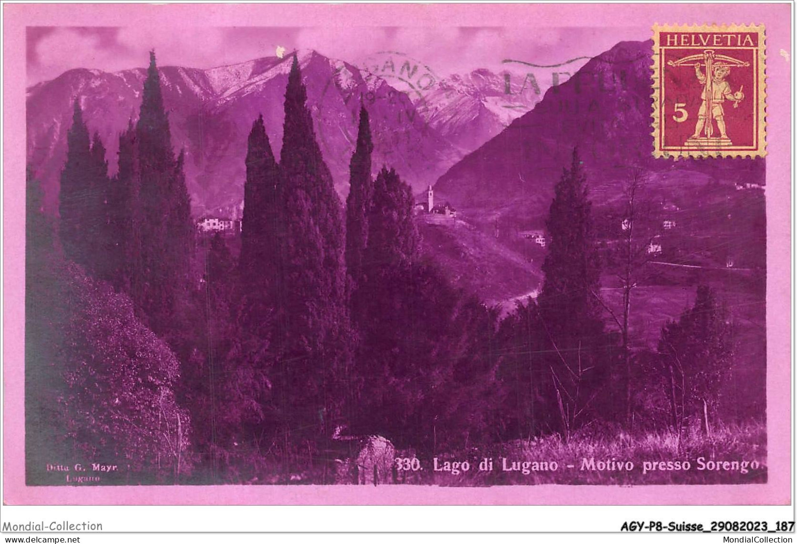 AGYP8-0805-SUISSE - LUGANO - Motivo presso sorengo