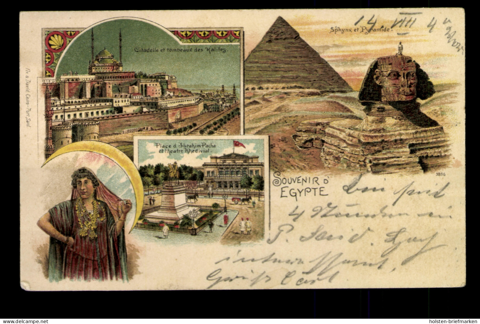 Ägypten, Citadelle, Sphynx et Pyramide, Theatre Khedivial