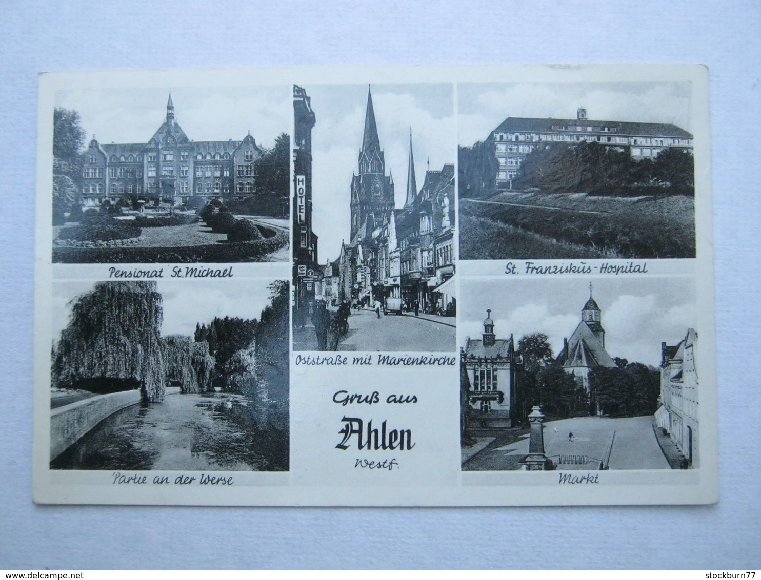 AHLEN , Seltene  Karte 1956