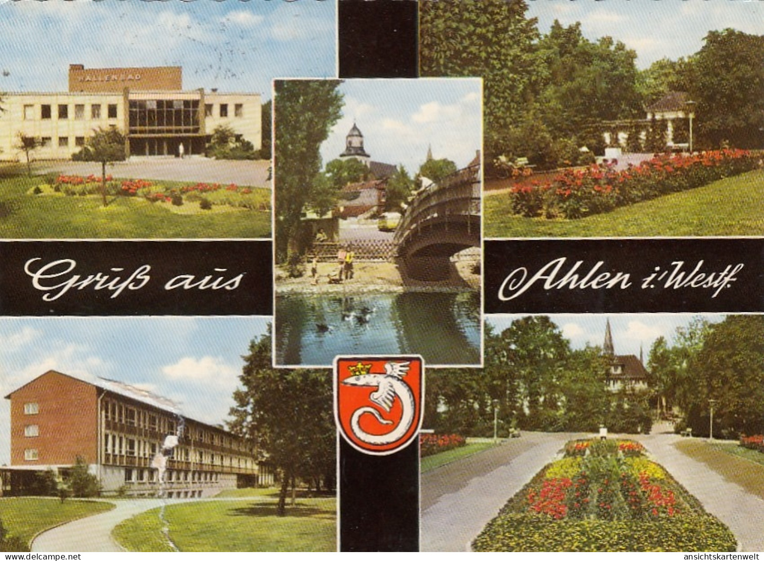 Ahlen, Westf., Mehrbildkarte glum 1970? #G5372