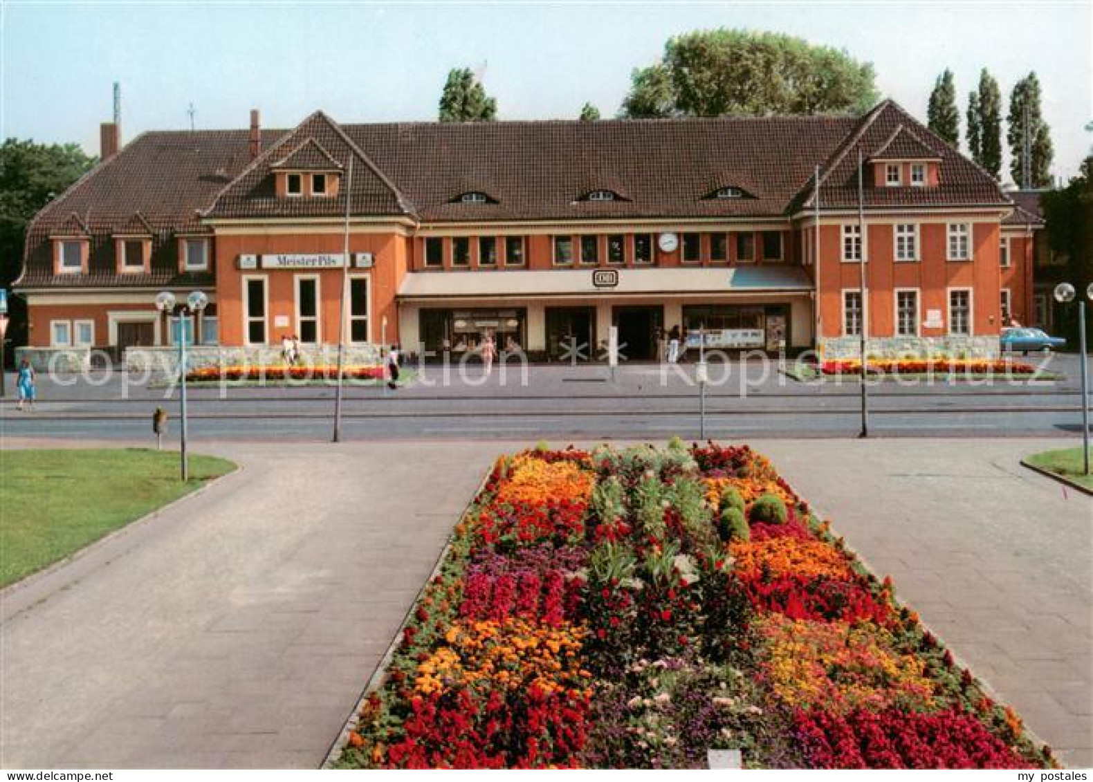 Ahlen Westfalen Bahnhof Blumenbeet