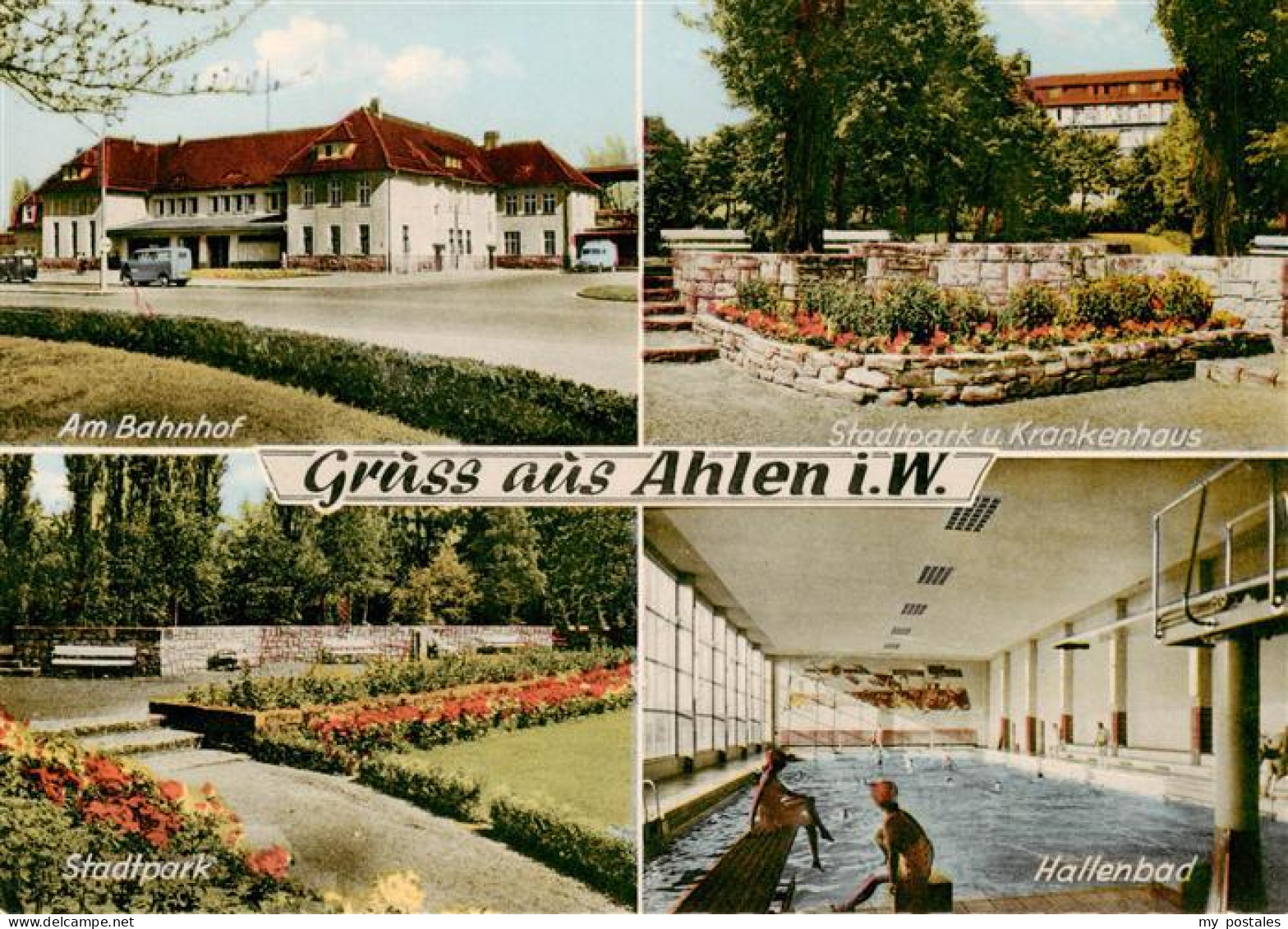 Ahlen Westfalen Bahnhof Stadtpark Krankenhaus Hallenbad