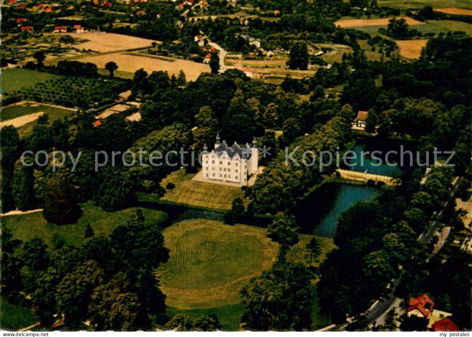 Ahrensburg Fliegeraufnahme Schloss Ahrensburg
