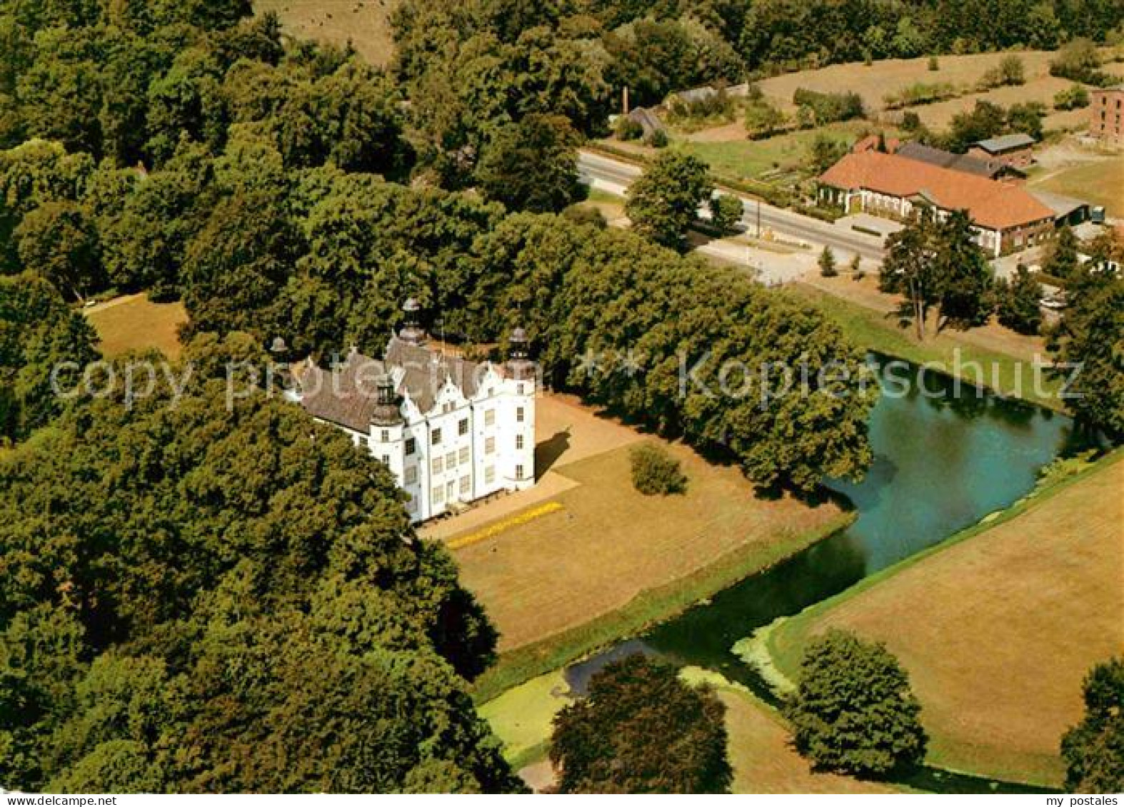 Ahrensburg Schloss Fliegeraufnahme
