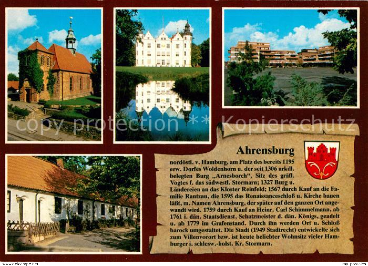 Ahrensburg Schlosskirche Schloss Marktplatz Gottesbuden