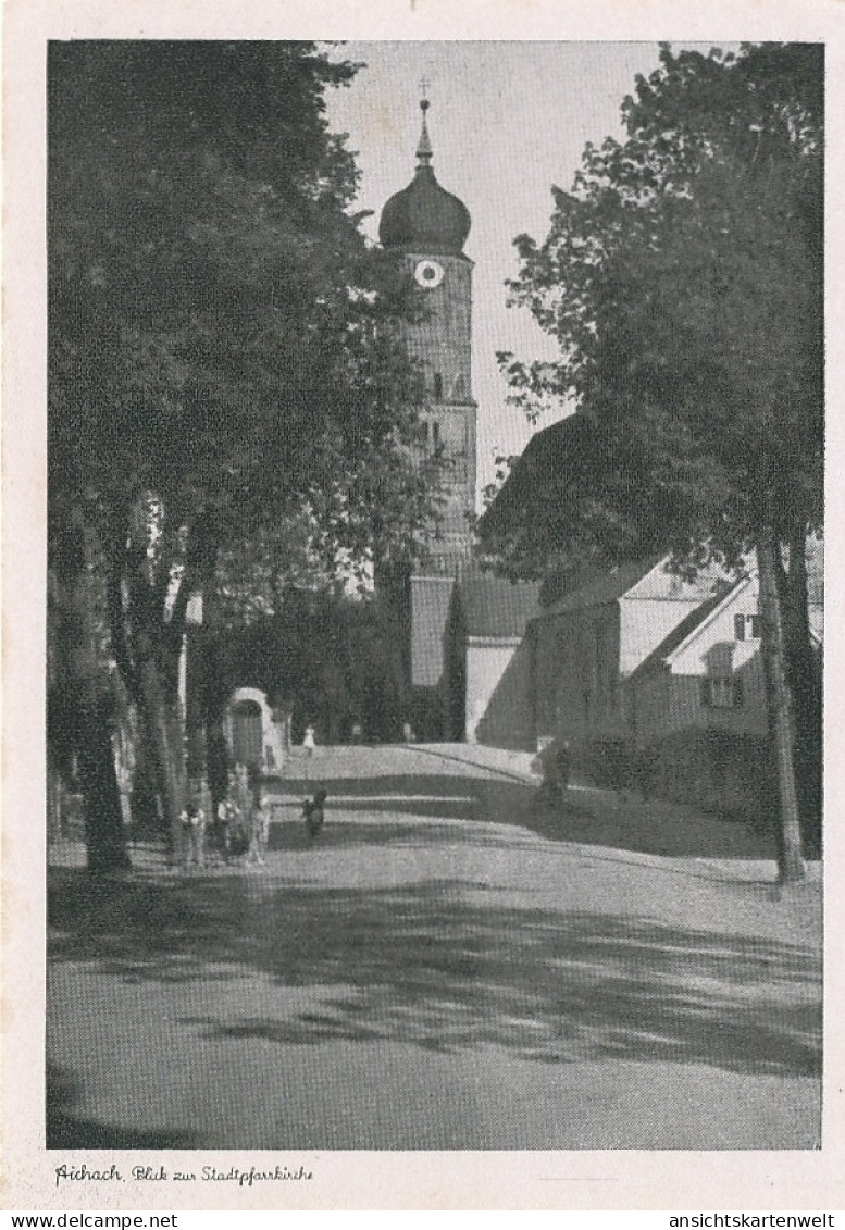 Aichach Blick zur Stadtpfarrkirche ngl #122.794