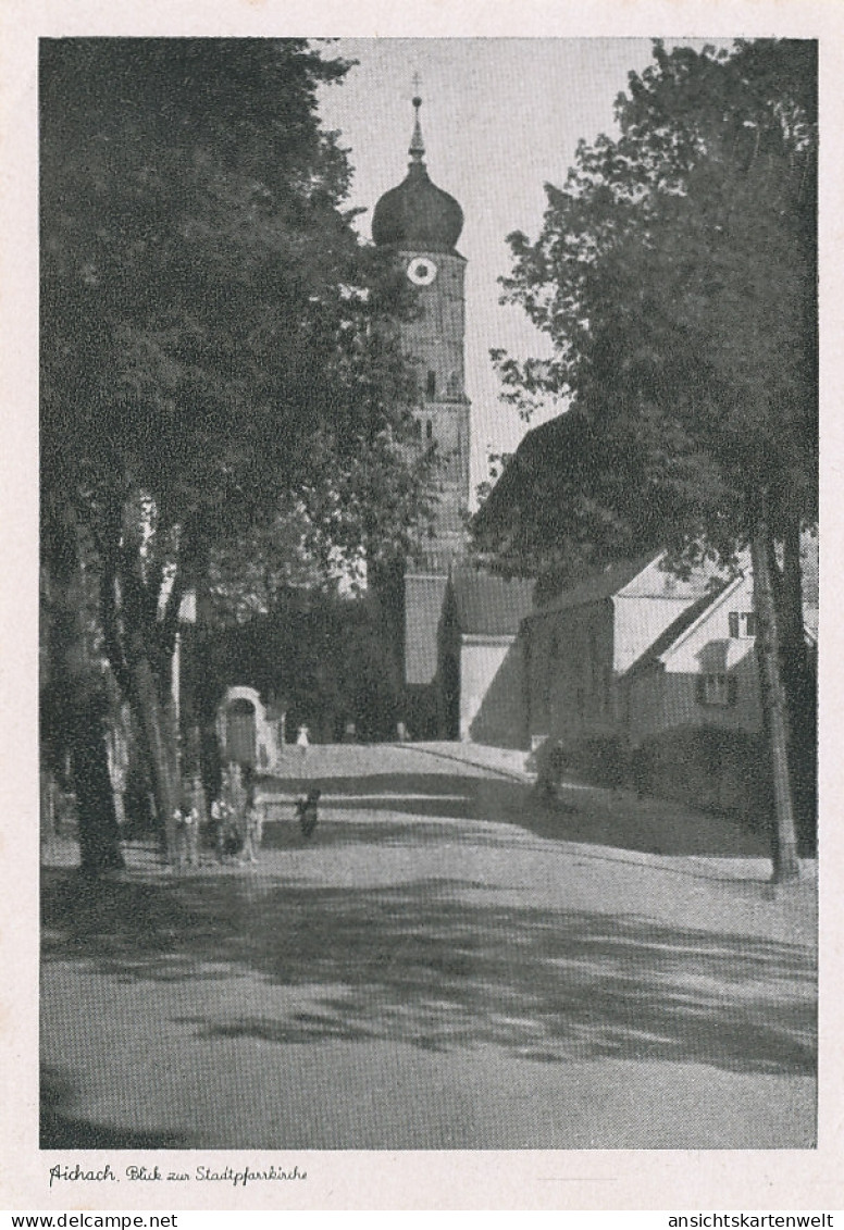 Aichach Blick zur Stadtpfarrkirche ngl #122.796