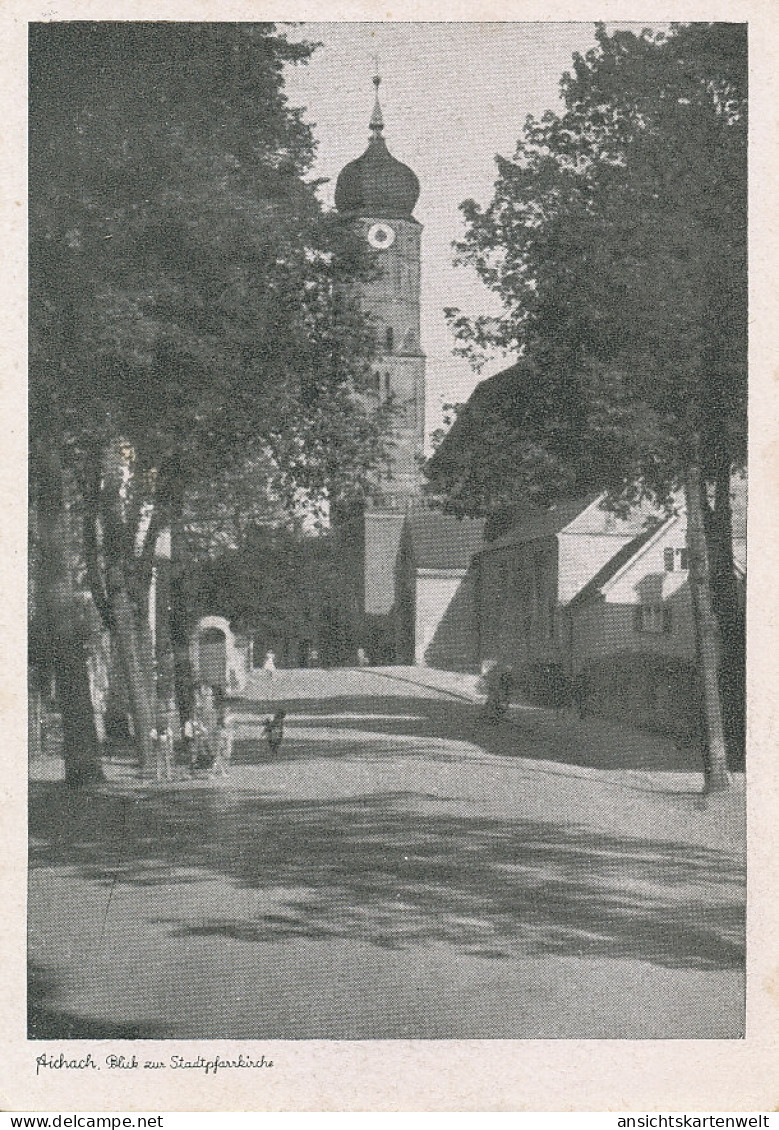 Aichach Blick zur Stadtpfarrkirche ngl #122.809