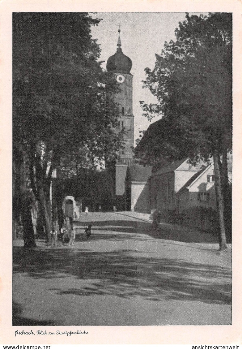 Aichach Blick zur Stadtpfarrkirche ngl #156.630
