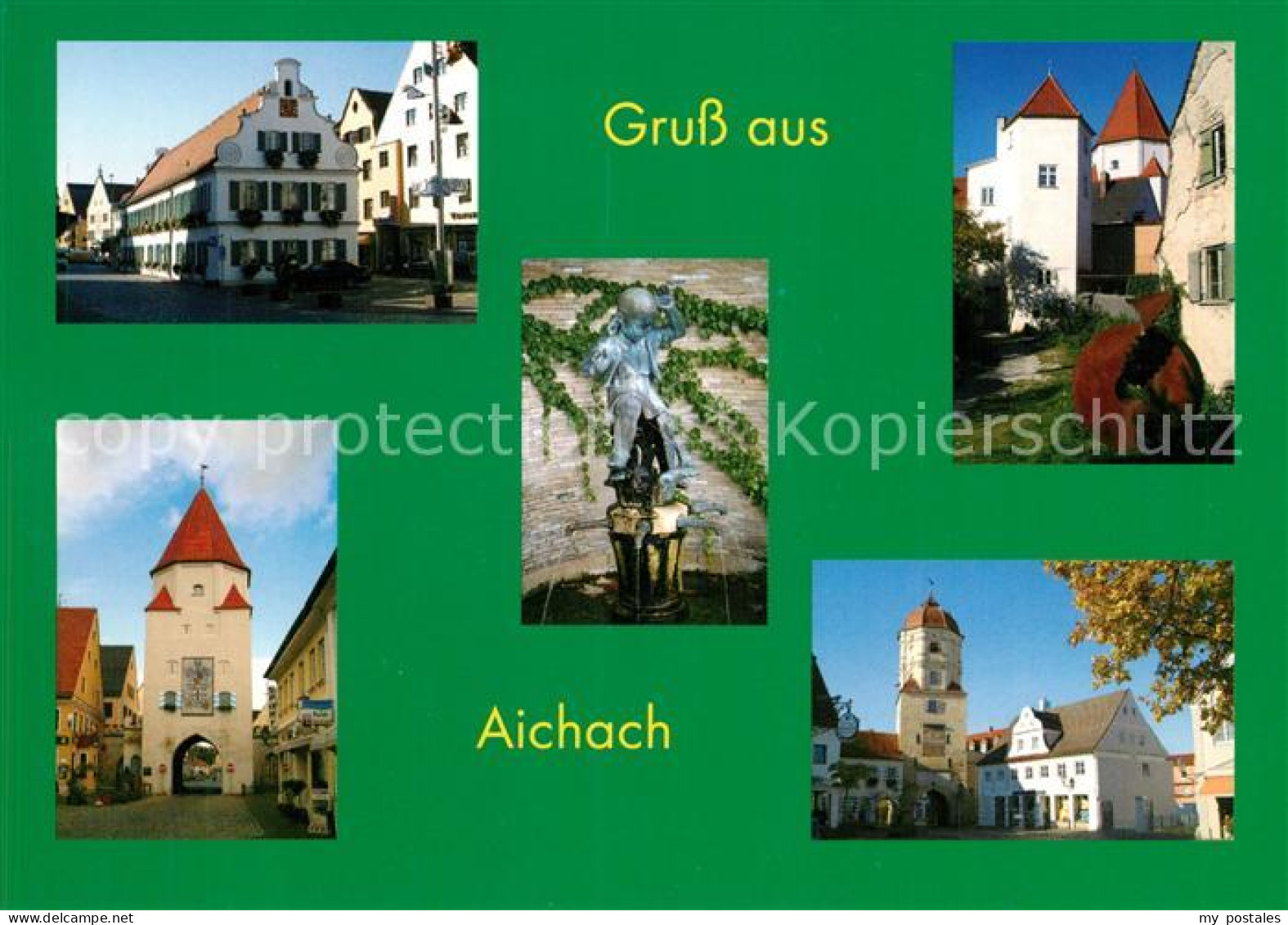 Aichach Unteres Tor Stadtansichten Denkmal