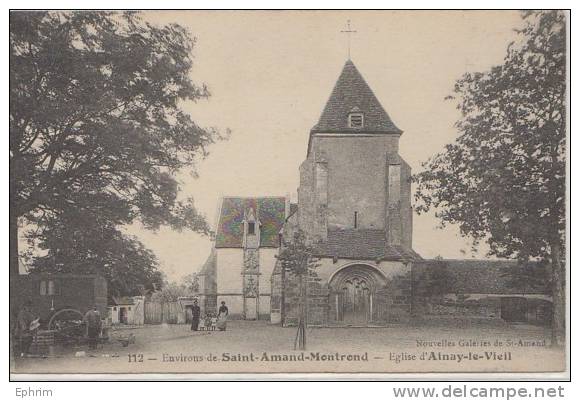 AINAY-LE-VIEIL - Eglise - roulotte