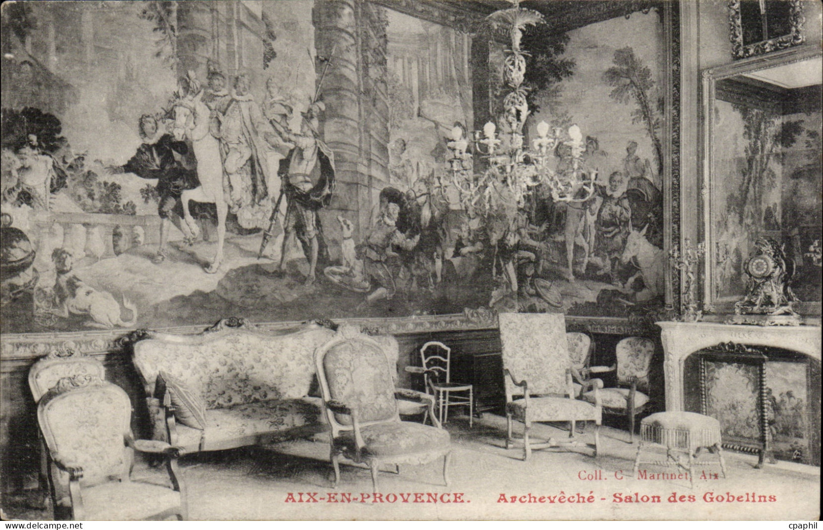 Aix en provence - Archeveche - Salon des Gobelins - CPA