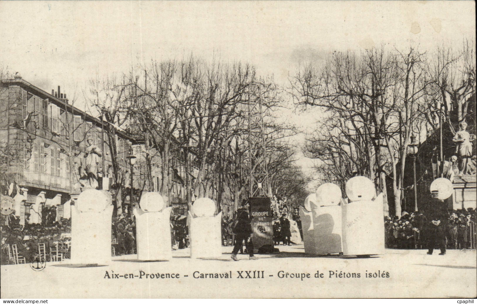 Aix en Provence - Carnaval XXIII Groupes de Pietons Isoles - CPA