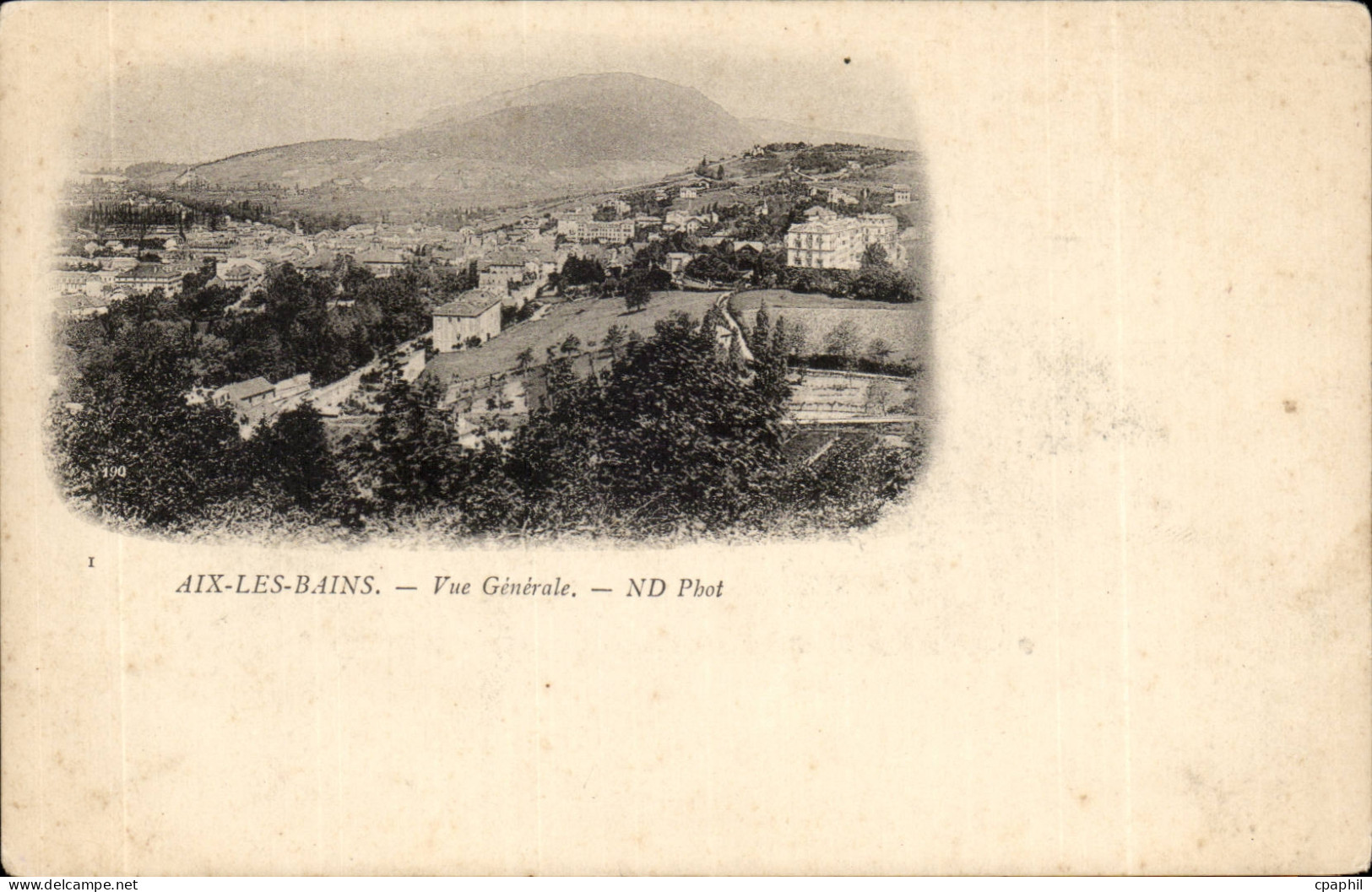 Aix les Bains CPA Vue generale