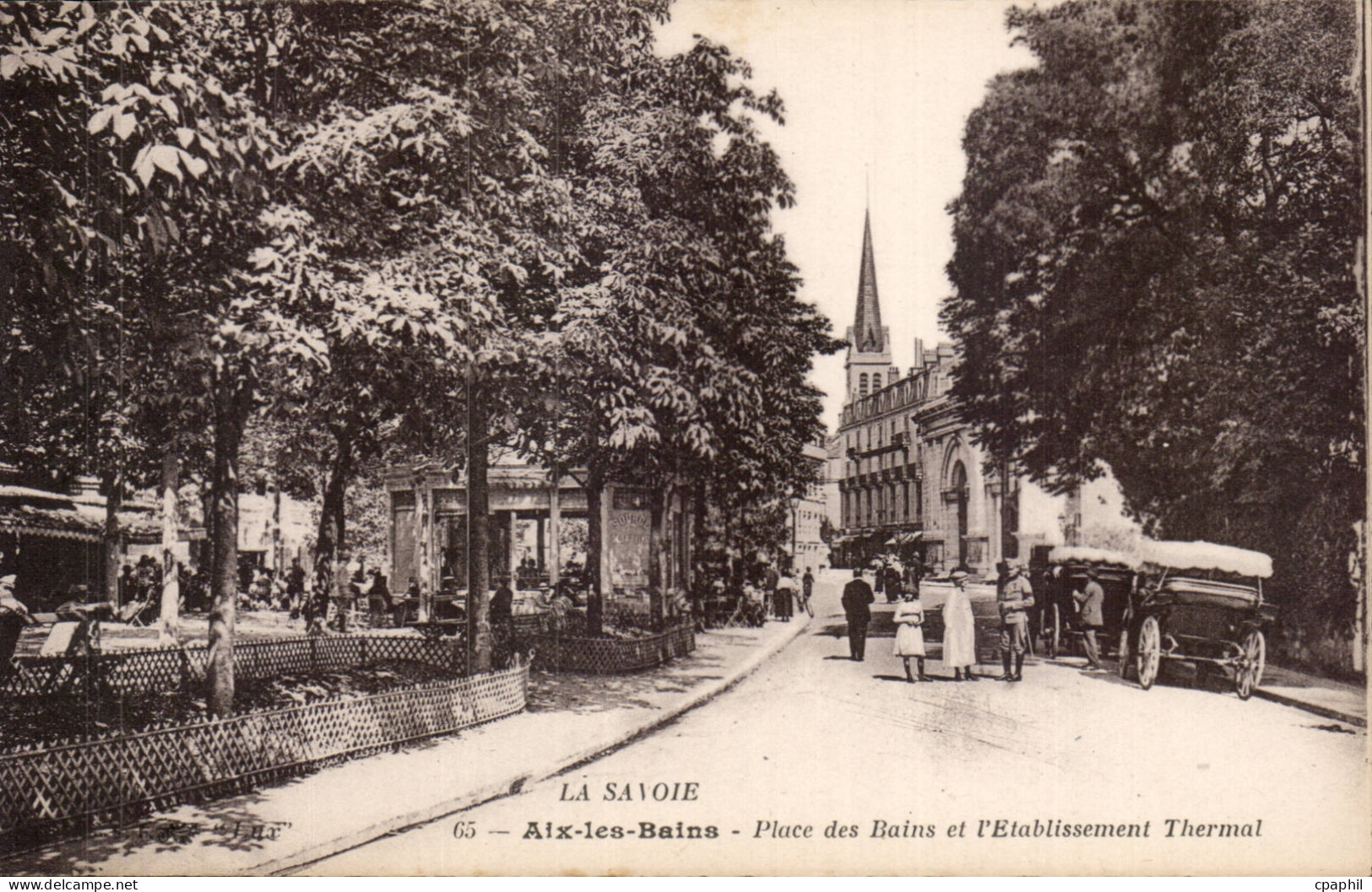 Aix les Bains - Place des Bains et Etablissement Thermal - CPA