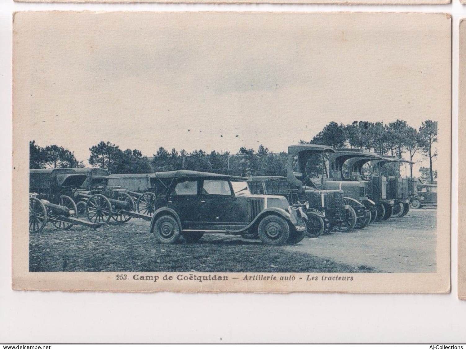 AJC - Camp de Cotquidan - artillerie auto - les tracteurs