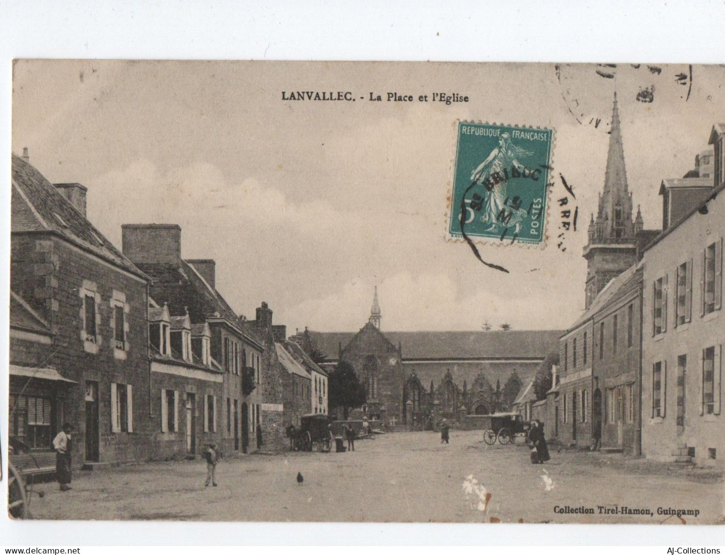 AJC - Lanvellec la place et l'eglise