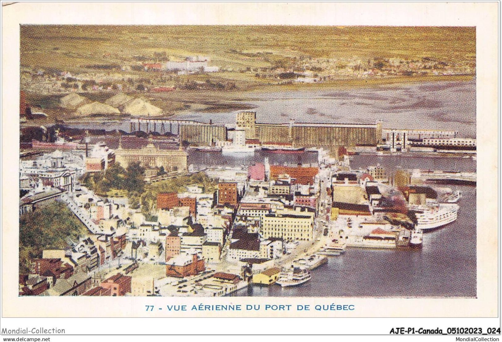 AJEP1-CANADA-0013 - vue aérienne du port de - QUEBEC