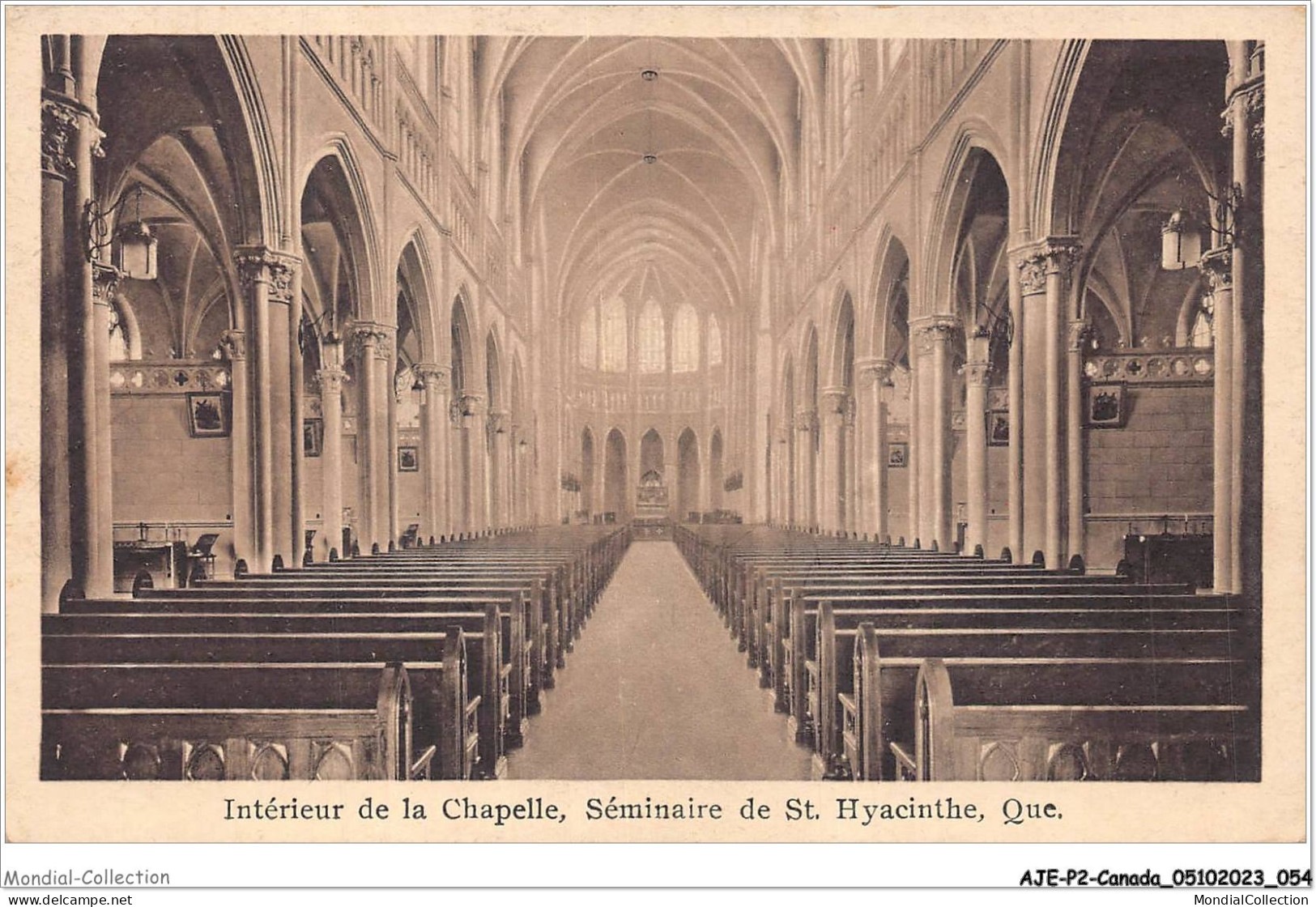 AJEP2-CANADA-0129 - intérieur de la chapelle - séminaire de - ST-HYACINTHE - que