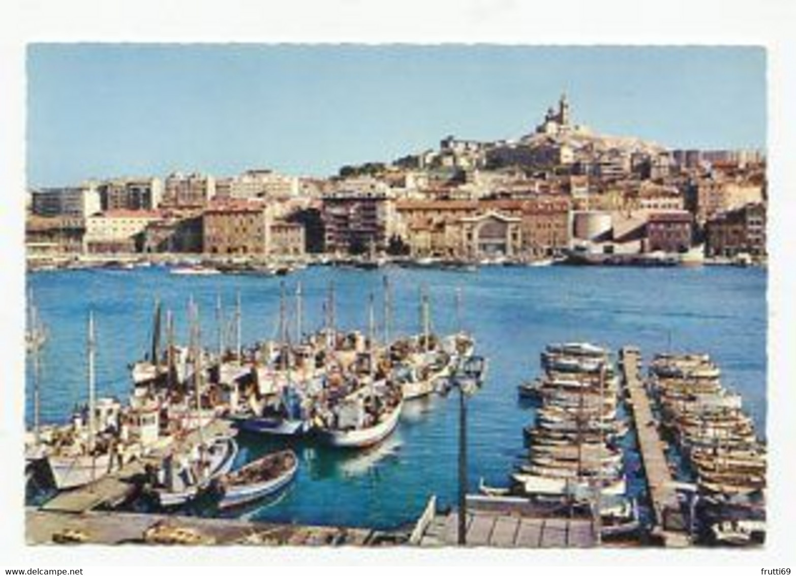 AK 014741 FRANCE - Marseille - Le Vieux Port et Notre-Dame-de-la-Garde