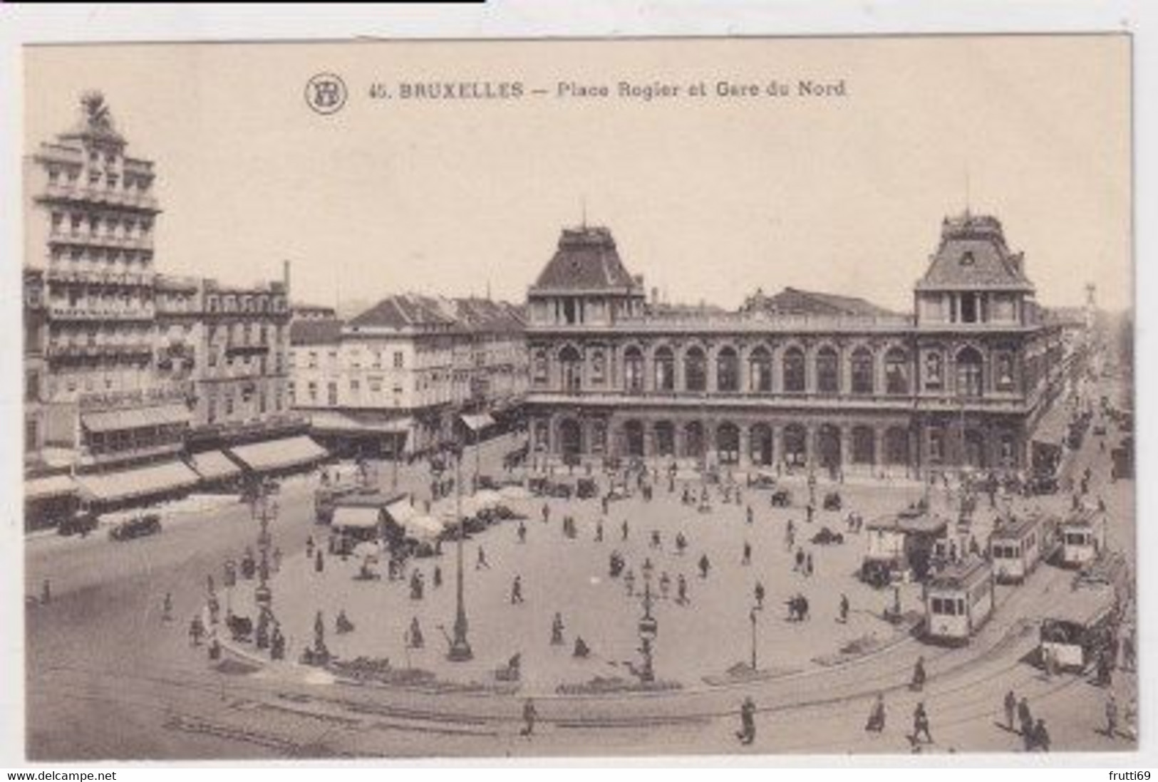 AK 030919 BELGIUM - Bruxelles - Place Rogier et Gare du Nord