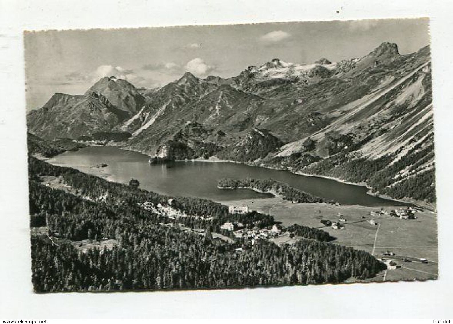 AK 139374 SWITZERLAND - Sils im Engadin mit Silsersee - Blick gegen Maloja