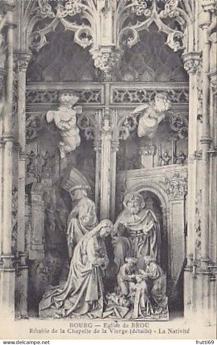 AK 178548 FRANCE - Bourg - Eglise de Brou - Rétable de la Chapelle de la Vierge - détail - La Nativité