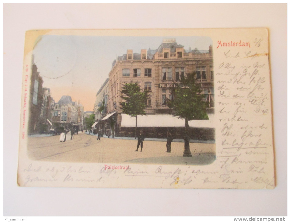 AK 1901 Amsterdam. Paleisstraat. Uitg. J.H. Schaefer, Amsterdam. No. A. 26