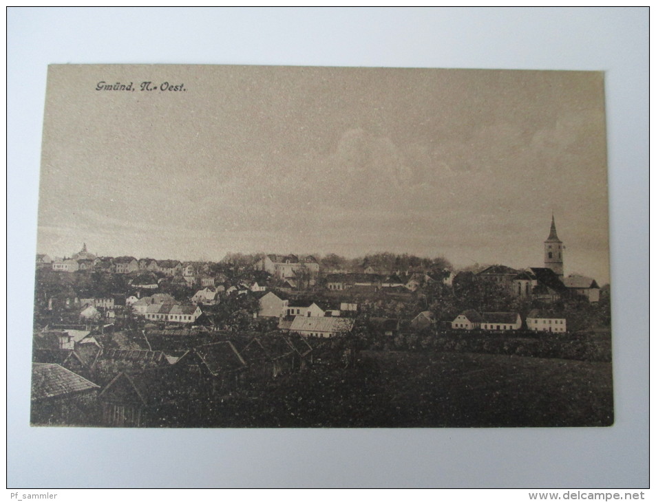 AK 1919 Gmünd, N.-Oest. echt gelaufen! Waldviertler Verlag J.P.G. II. Top Zustand!