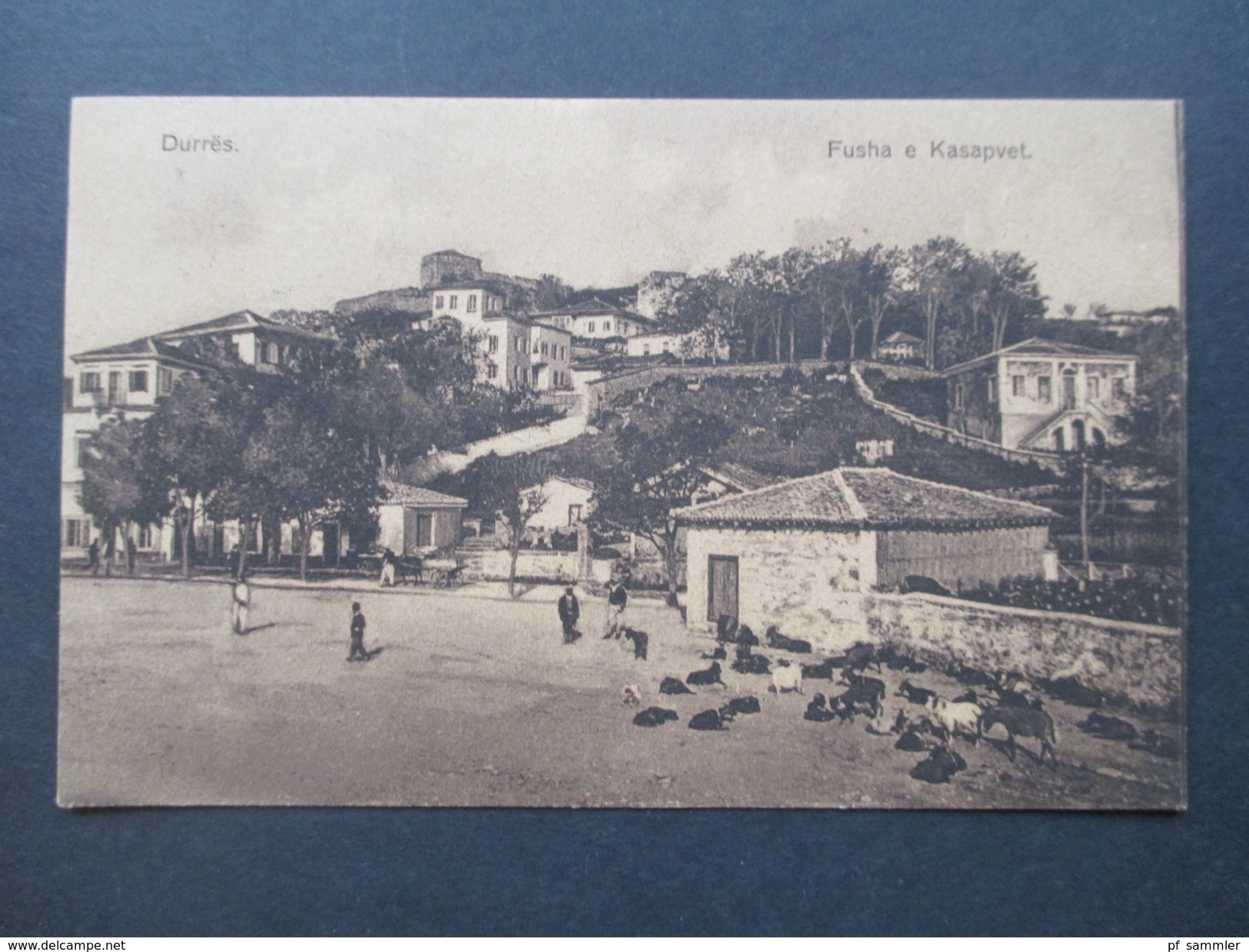 AK 1926 Albanien Durres. Fusha e Kasapvet. Seltene Karte! Social Philately Carl Patsch Archaeologe und Historiker!!