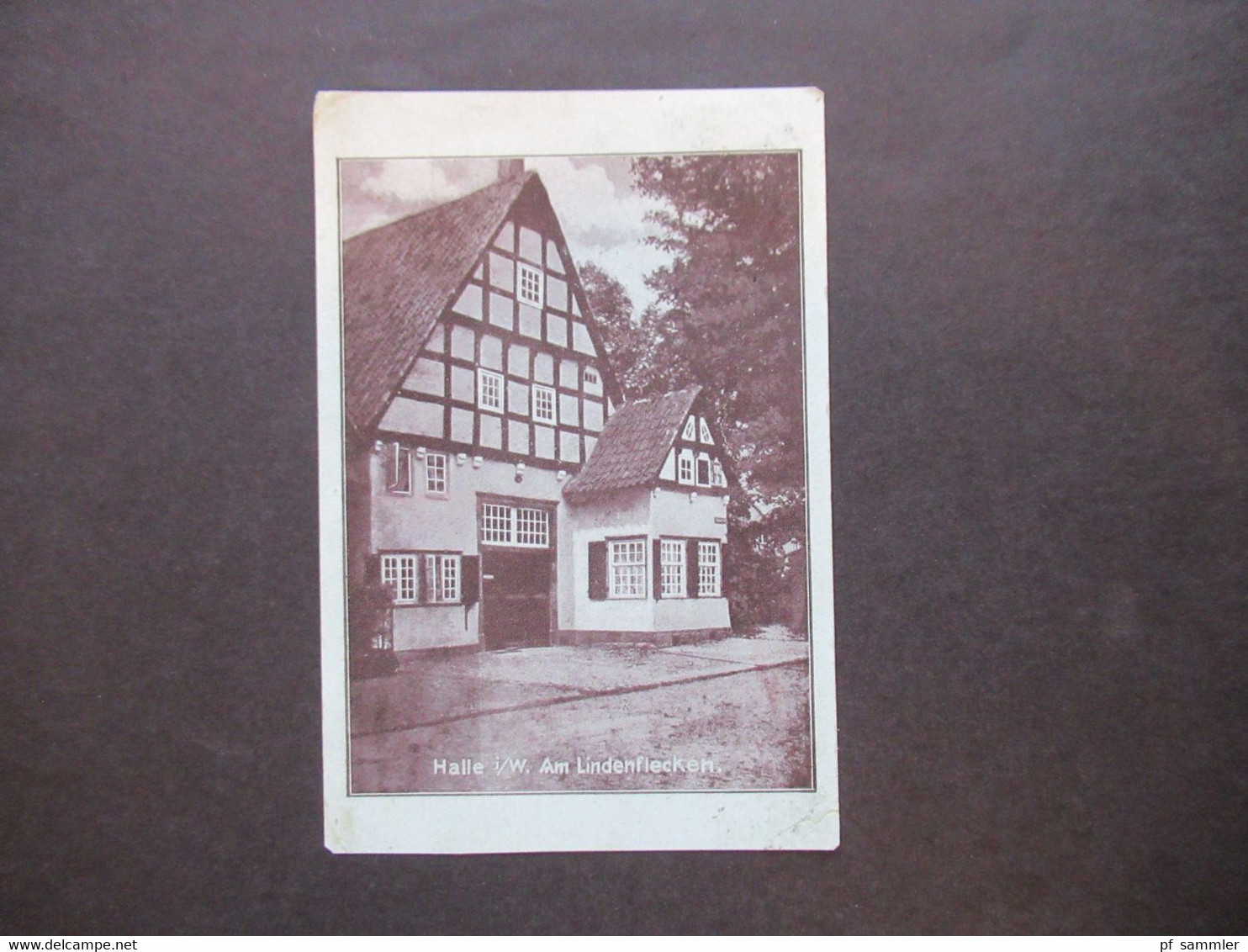 AK 1928 Halle in Westfalen Am Lindenflecken Phot. Baumann