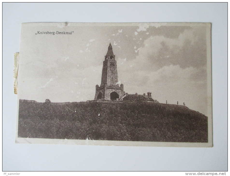 AK 1937 Knivsberg - Denkmal. Gruß aus Nordschleswig