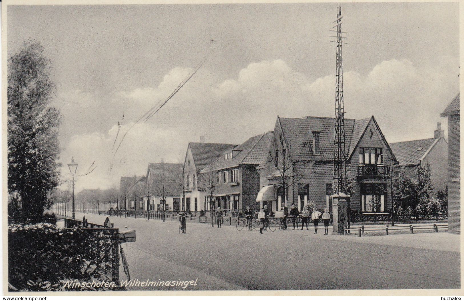 AK 1937 WINSCHOTEN, Wilhelminasingel - gelaufen