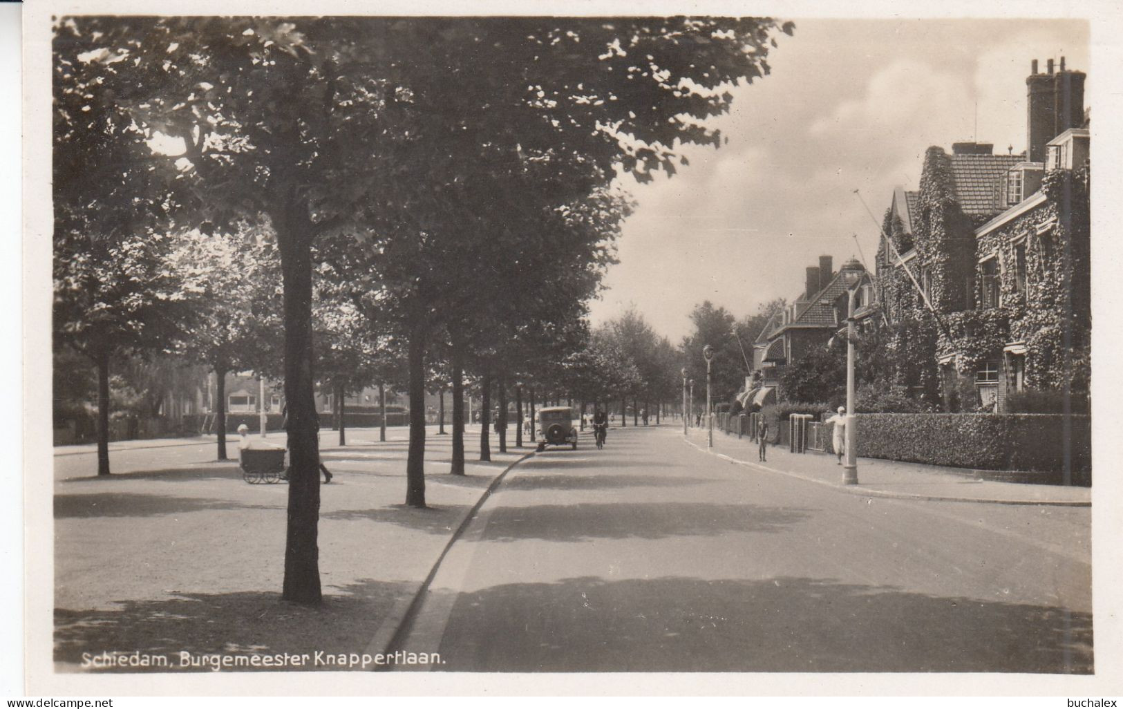 AK 1942 SCHIEDAM, Burgemeester Knappertlaan - gelaufen
