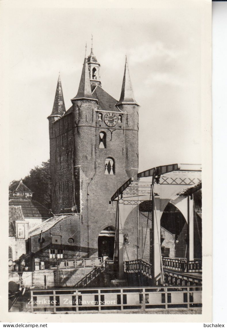AK 1956 ZIERIKZEE, Zuidhavenpoort - gelaufen