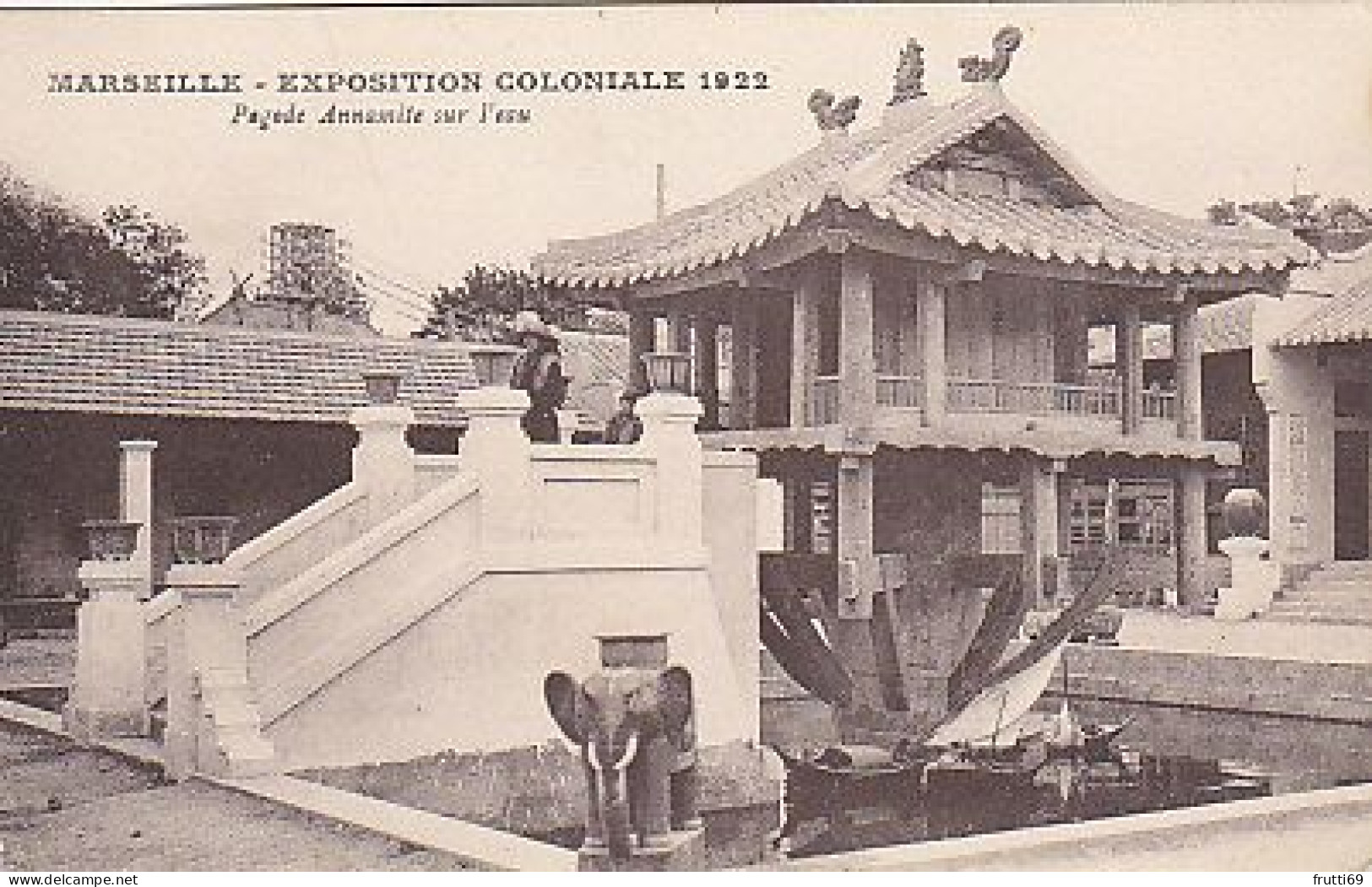 AK 216702 FRANCE - Marseille - Expoition Coloniale 1922 - Pagoda Annamite sur l'eau